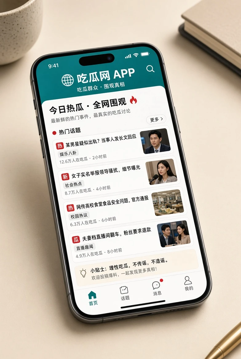 吃瓜网APP移动资讯服务